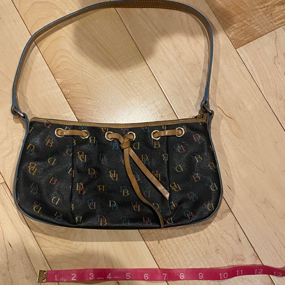 Dooney & Bourke Black with Multicolor Accents Shoulder Bag